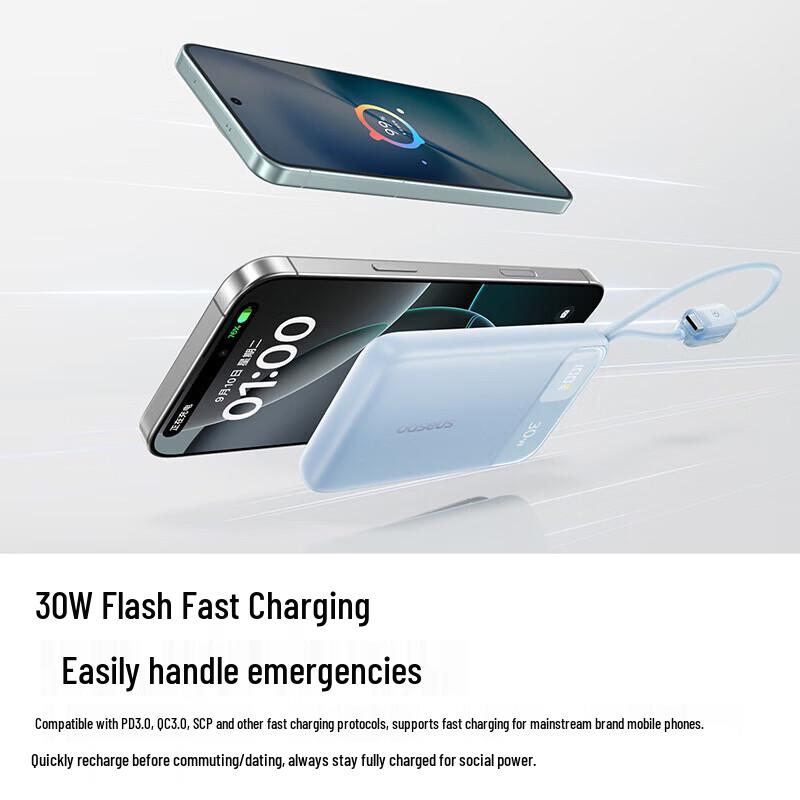 Baseus EnerFill FC11 45W 20000mAh Dual Cable Power Bank