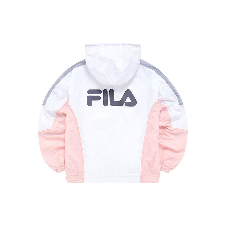 Fila Fusion Повседневная легкая тканая куртка с капюшоном Женские куртки Белый T11W225707FWT