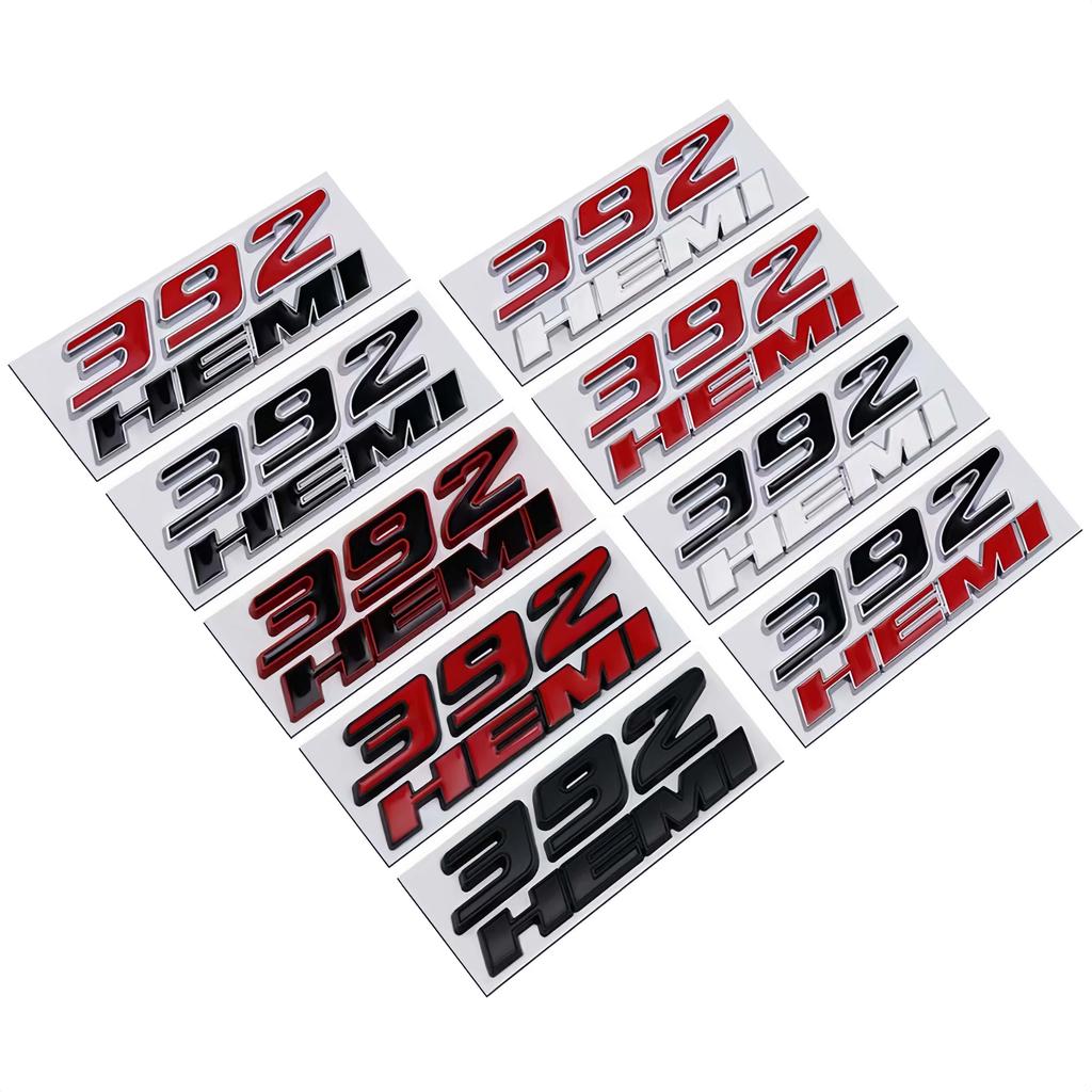 3D Metal 392HEMI Badge Sticker Side Fender Rear Trunk Emblem Decal