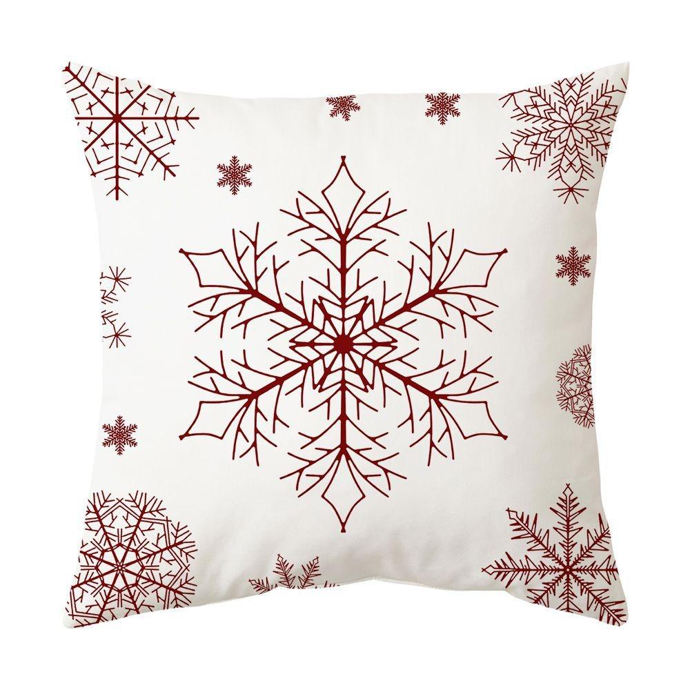 Рождественское украшение для дома чехол для подушки Веселый рождественский снеговик Рождественская елка клетчатый принт чехол для подушки Украшение для дивана