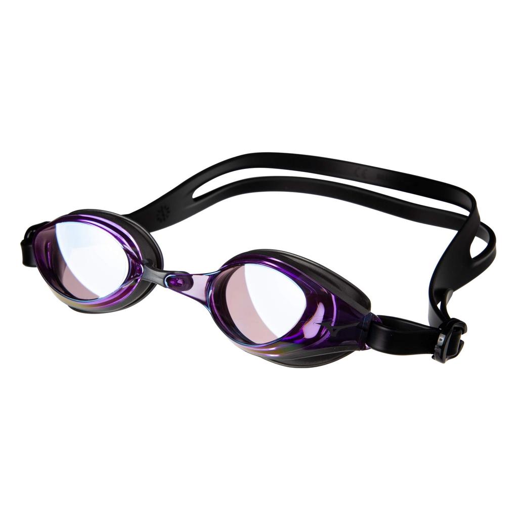 Mizuno Swimming Goggles for Fitness Purple with Ice Blue Mirror Swimwear, N3JE800168,
