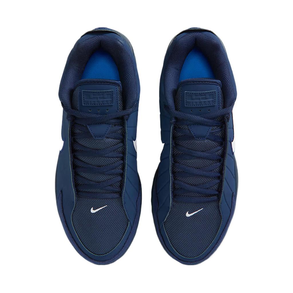 Nike Баскетбольные кроссовки LeBron Witness 9 для больших детей Синтетический верх Промежуточная подошва ReactX Резиновая подошва Темно-синий GS II7521-400