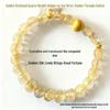 Golden Rutile Quartz & Citrine Multi-Gemstone Bracelet with Tiger Eye for Luck and Wealth