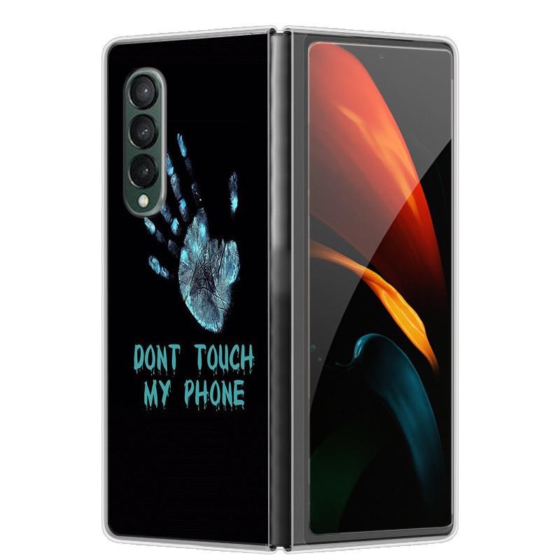 Чехол для Samsung Z Fold 5 Милый Модный Жесткий Прозрачный Чехол для Телефона для Samsung Galaxy Z Fold5 5G ZFold 4 6 5G Защитный Чехол ZFold6