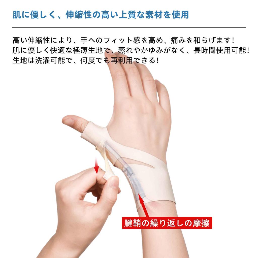 Of IEADEN Wrist Thumb Root Thumb CM Finger Tendonitis and Does Not Get Adjustable Suitable for Keyboard Table Left and Skin Color S [Set 2] Support,