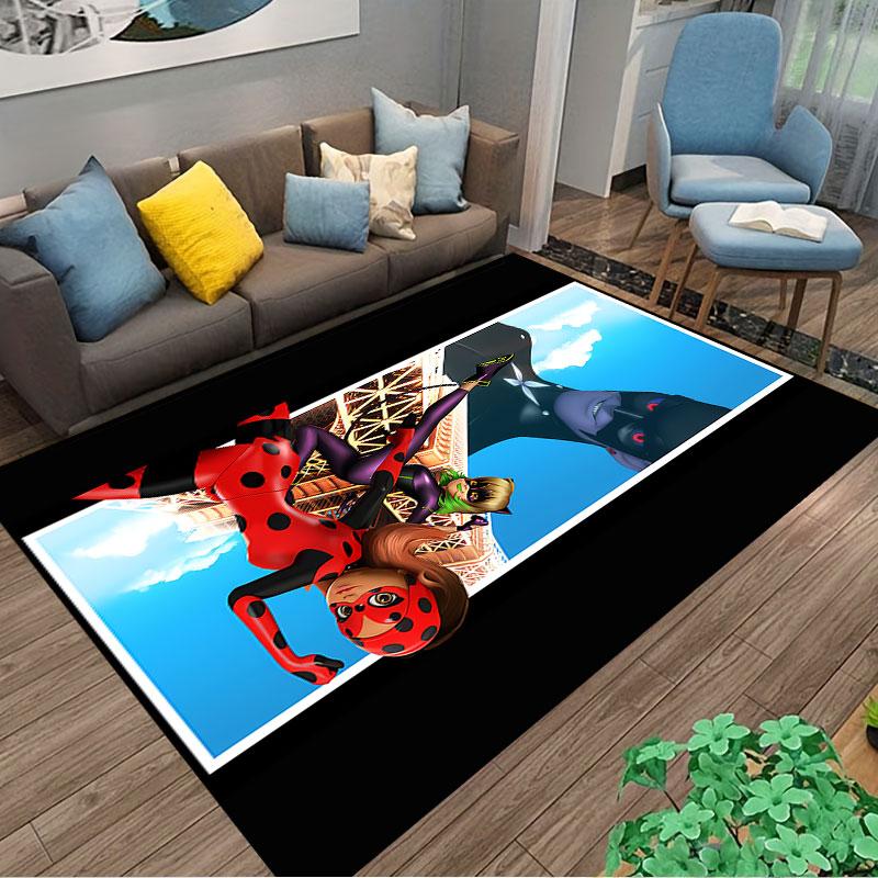 Miraculous Hero Adventure Carpet suitable as a non-slip mat for the living room or bedroom sofa