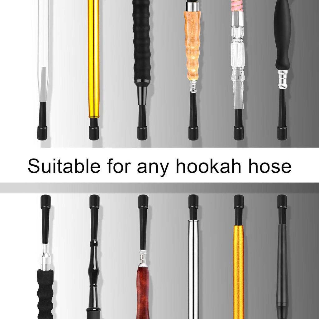 Pure Black Extended Disposable Hookah Mouthpieces