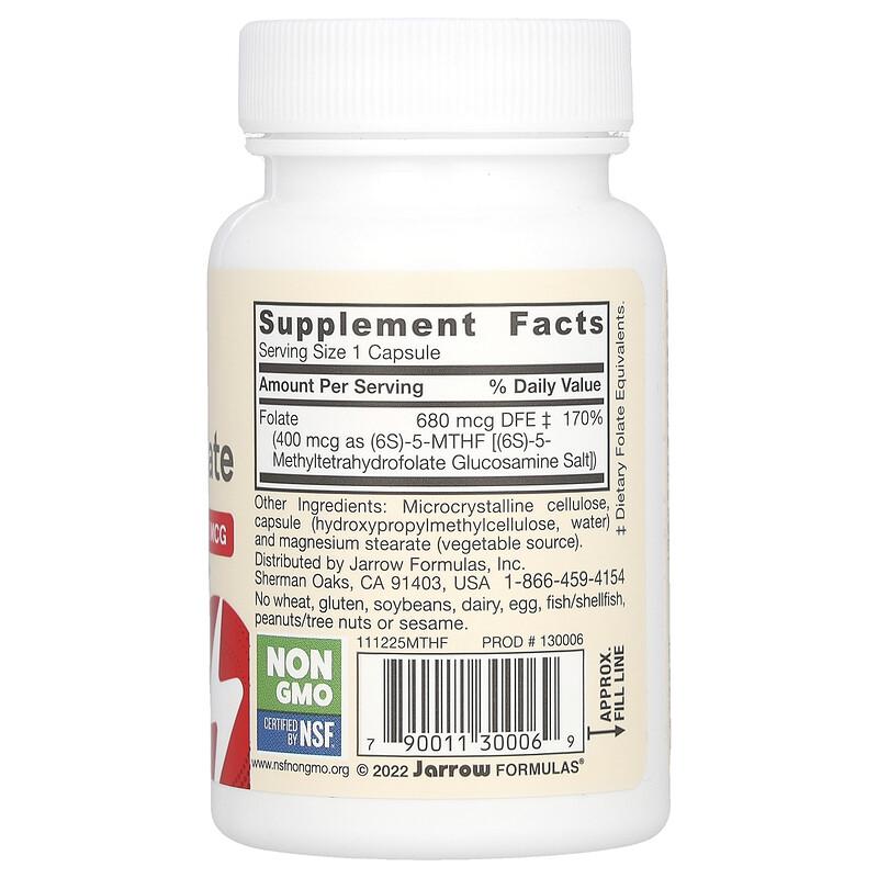 Vegan Methyl Folate, 400 mcg, 60 Veggie Capsules