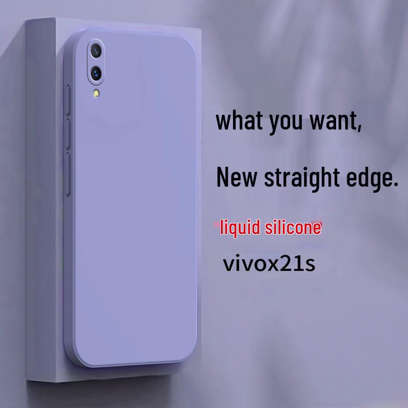 Чехол для телефона Vivo X21S, Чехол для Vivo V1814A, Новый жидкий чехол с поддержкой сканера отпечатков пальцев на экране
