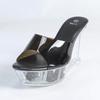 Versatile Wedge Heel Sandals Women's Summer New Sexy Crystal Transparent High Heels Heel Wedge Heel LFD-1108-3