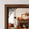 Creative Creepy Spider Web Corner Decor Plastic Fun Spider Web Door Frame Prop Realistic Hanging Spider Ornament Halloween