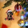 Cute Dog New Year 2025 Christmas Tree Navidad Noel Pendant Party Hanging Creative Gift Decor Decoration Ornament Christmas