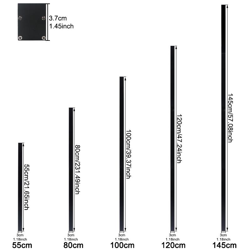 LED Lighting Wall Lamp IP65 Garden AC Long Wall Light Outdoor Waterproof Modern Long Strip 85-256v OutdoorDecoration