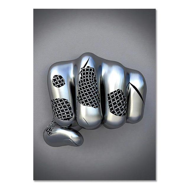 Frame Metal Figure Statue Canvas Painting Romantic Abstract Posters Prints Wall Art Pictures Modern Living Room Decorations