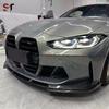 BMW M4 G82 Передний 3D-спойлер-губа из углеродного волокна и комплект обвеса-диффузор под бампер