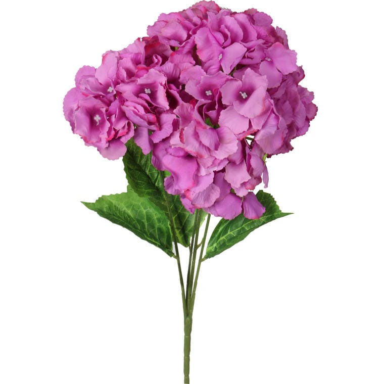 Bouquet of 4 burgundy hydrangeas