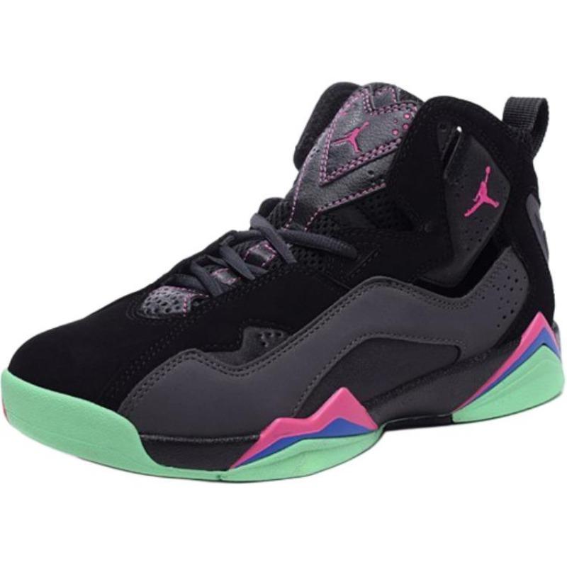 Air Jordan 7 TRUE FLIGHT GS high top basketball shoes black fashionable versatile unisex 342774-039