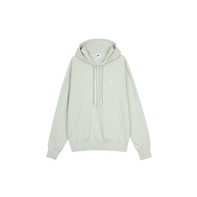 Nike Мужская толстовка с капюшоном из французского терри с вышитым логотипом, зеленая DA0024-017