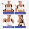 Корректор осанки для женщин и мужчин, дышащий регулируемый бандаж для верхней части спины, облегчение боли в спине, шее, плечах, неопреновый корректирующий пояс для горбуна