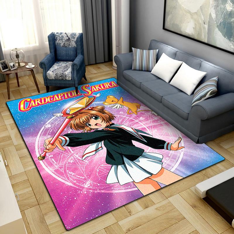 Cardcaptor Sakura Rug for Home Decoration,Washable Non-slip Large Rug Floot Mat LXRa16