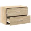 Cabinet with 2 Drawers Sonoma Oak Finish 60 x 31 x 40 cm Particleboard