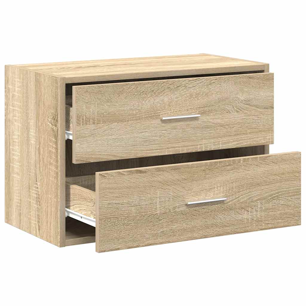 Cabinet with 2 Drawers Sonoma Oak Finish 60 x 31 x 40 cm Particleboard