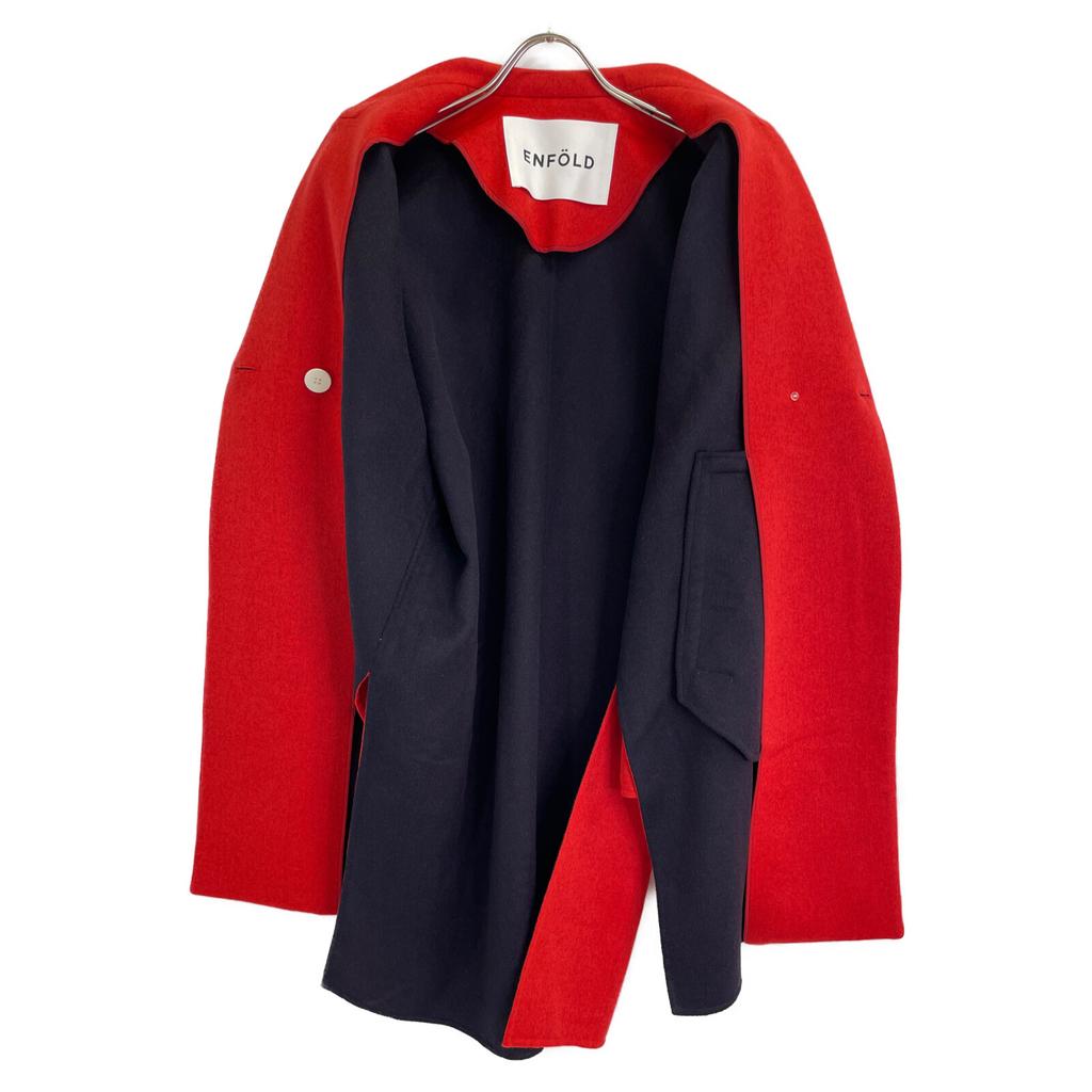 ENFOLD 23 Years Red Wool Coat WOOL COAT Coat 36 RedUsed