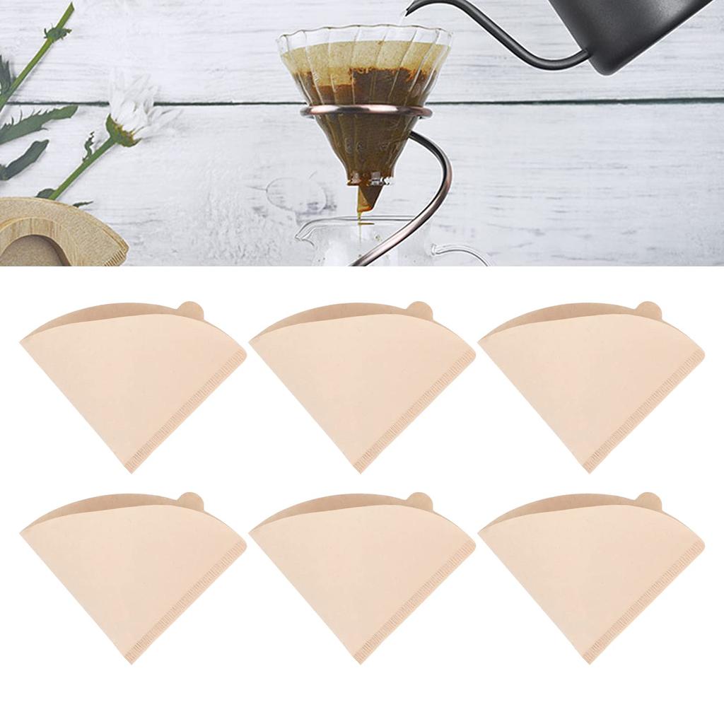 Healthy and Hygienic Coffee Filter Paper, 100 Sheets, for Coffee Makers, Commercial and Home Use (V01 Filter Paper, 100 Sheets)