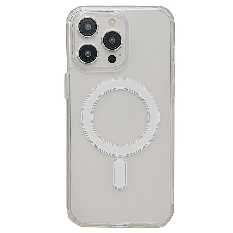 Магнитный и прозрачный чехол для iPhone для моделей iPhone 17/16/15 Pro/14/13/12/11 Pro