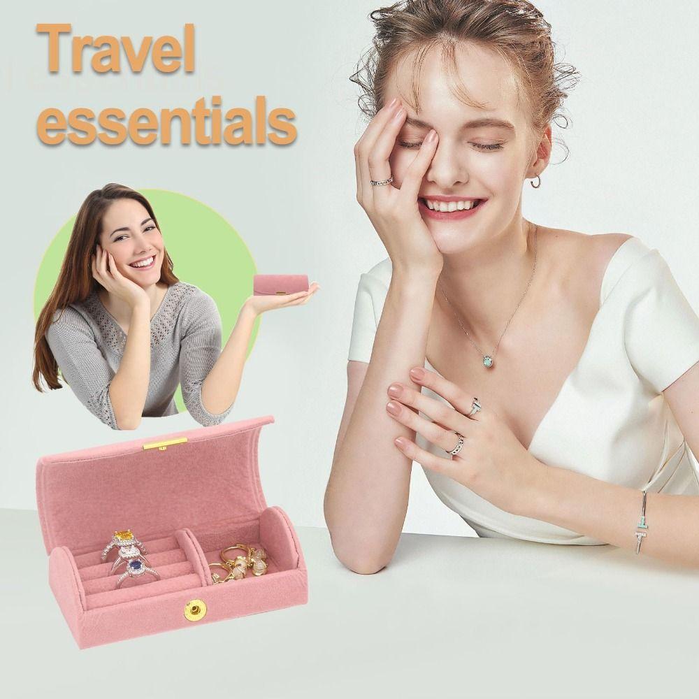 Elegant Travel Jewelry Case Arch Face Necklace Case Box New Jewelry Box Gift