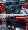 Для Jeep Wrangler JL JLU 2018 - 2024 рулевое колесо и центральная консоль отделка приборной панели панель управления комплект отделки интерьера