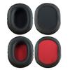 2PCS Square Oval Headphone Earpads Soft Leather Memory Foam Ear Cushion Cover