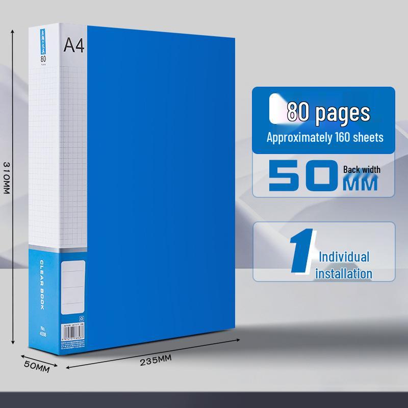 A4 Transparent Multi-layer Document Binder for Office and Study Supplies