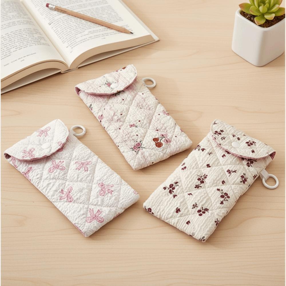 Portable Glasses Storage Bag Flower Sunglasses Pouch Cloth Printed Glasses Bag Male