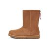 Sheepskin Warm Wrap Comfort Mid-Calf Snow Boots Women Boots Chestnut 1122672-CHE