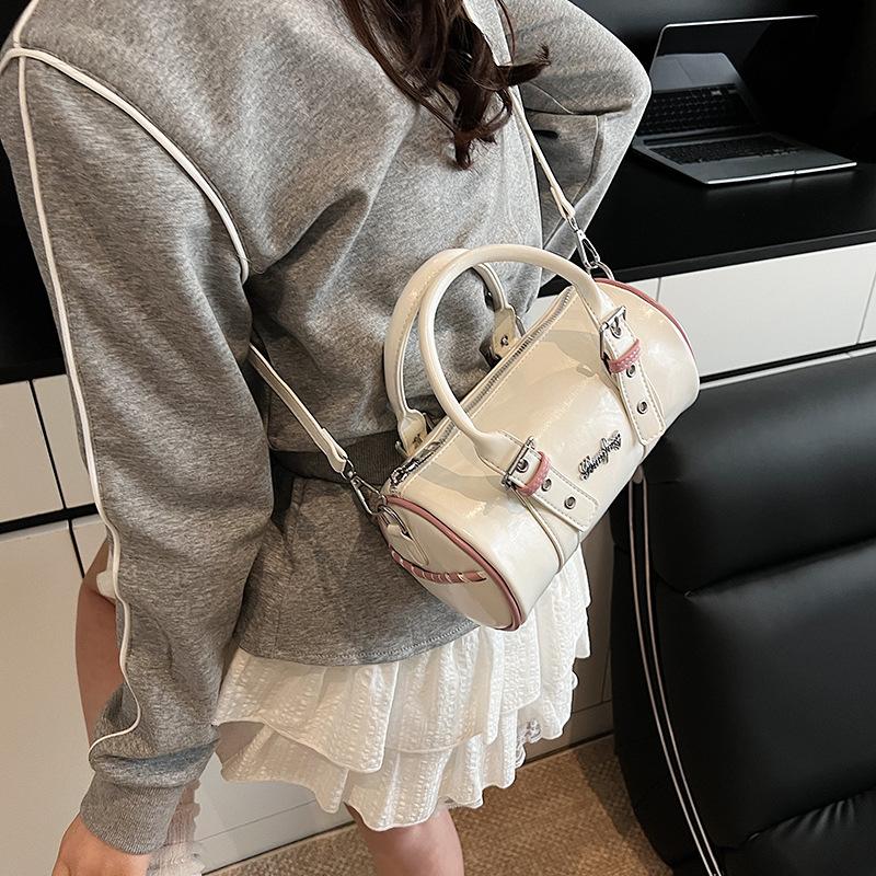 Handbag Women's New Bag Shoulder Messenger Bag Cylinder Bag