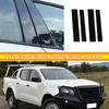 4Pcs Car Pillar Posts Window Molding Cover Trims Decoration Stickers for Nissan Navara Frontier NP300 Crew Cab 2018 2019-2021