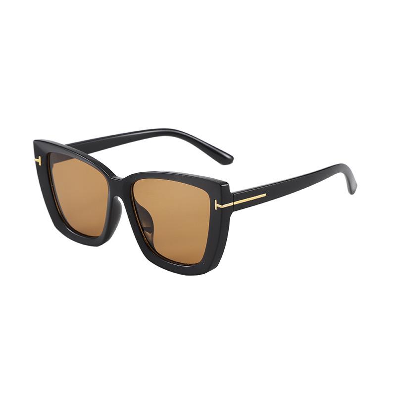 Солнцезащитные очки в европейском и американском стиле, ретро, кошачий глаз, оверсайз оправа с надписями, солнцезащитные очки высокого класса для женщин и мужчин.