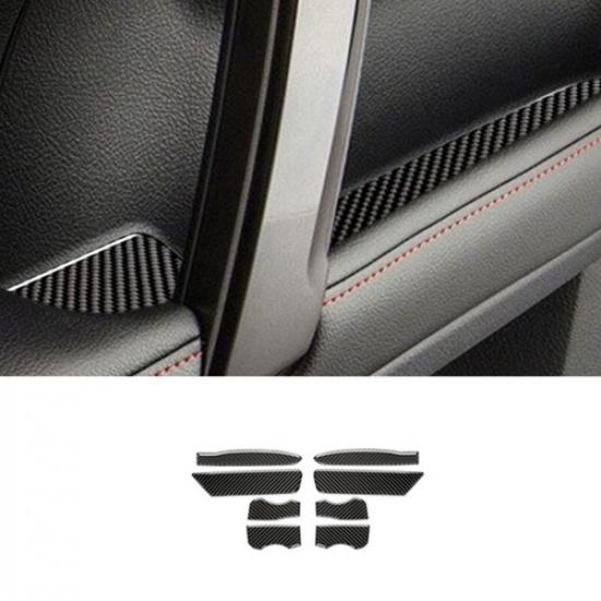 Carbon Fiber Interior Door storage slot Cover Mat For Toyota 4 Runner 2010-