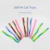 10 весенних игрушек для кошек, свободно складная пружинная форма, разноцветные прыгающие игрушки для котят, интерактивные игрушки для кошек, товары для домашних животных
