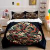 Chinese Dragon Design Set For Decoration  Kid'S And Adults' Bedroom Decor, Exquisite Three-Piece Bedding Set Gift