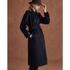 Двубортный шерстяно-кашемировый тренч Wudao в британском стиле