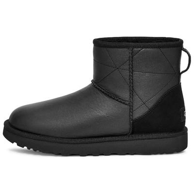 Модные удобные короткие зимние сапоги женские сапоги черные 1167313-BLK