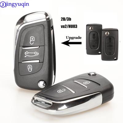 Jingyuqin CE0536 модифицированный выкидной корпус дистанционного ключа для Peugeot 307 408 308 для Citroen C-Triomphe C-Quatre C3 C4L C5