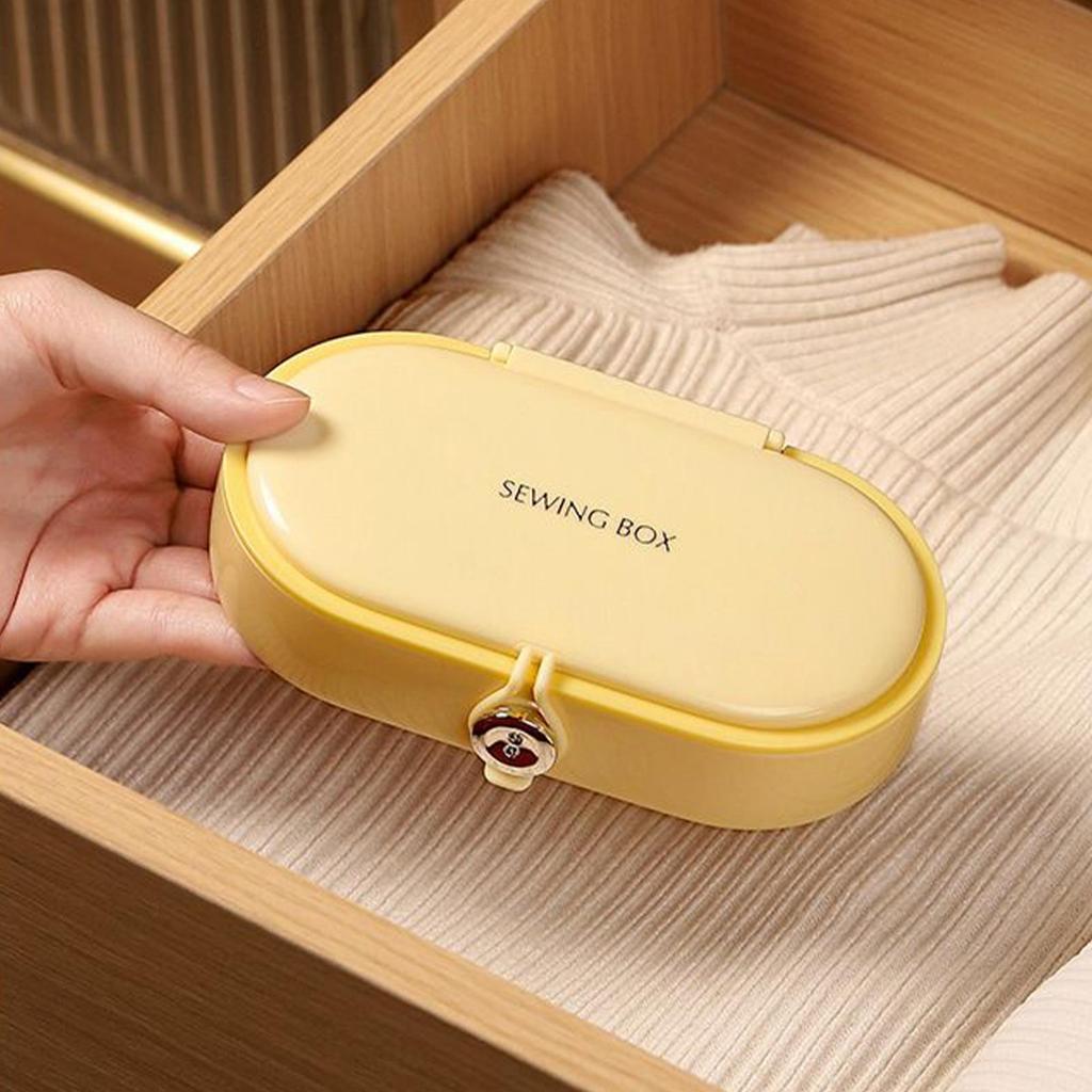 Sewing Kit Basic 21 Piece Portable Stitching Supplies with Storage Box Small Sewing Kit for Travel Men Women Youth Mom Grandma