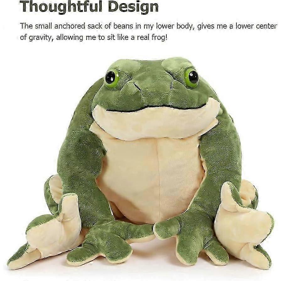 Giant Frog Stuffed Animal Frog Plush, Large Stuffed Frog Plush, Big Stuffed Green Frog Pillow for Kids, 22 Inch-Good