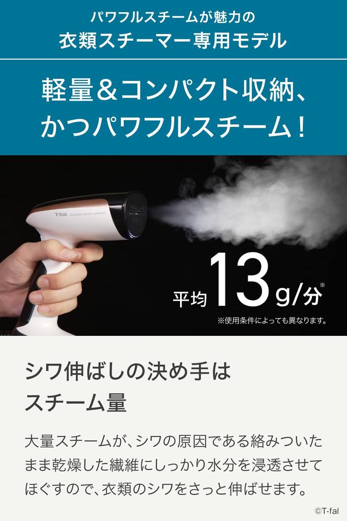 Tefal Powerful Continuous Steam Average Clothes Steamer Dedicated Model Steam Rise Approximately 15 Seconds Steam Iron DT3030J0 Approx. 13g/min