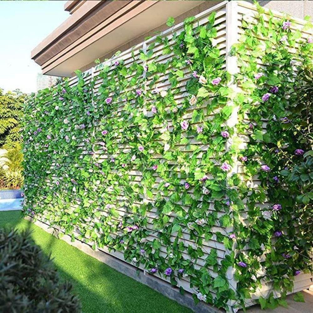 12PCS Plant Wall Artificial Plant Vine Green Hanging Garland Ivy Vine String Wedding Decoration