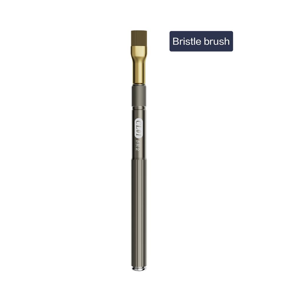 I2C CL01 Motherboard IC Glue Removal Brush, Dual-Head Steel & Bristle Cleaning Brush Phone Repair