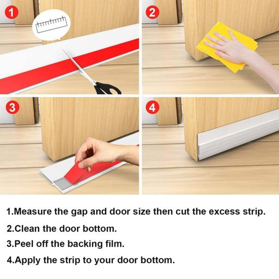 2 шт. 1 м нижняя уплотнительная лента для двери клейкая TPE под дверью подметать погода